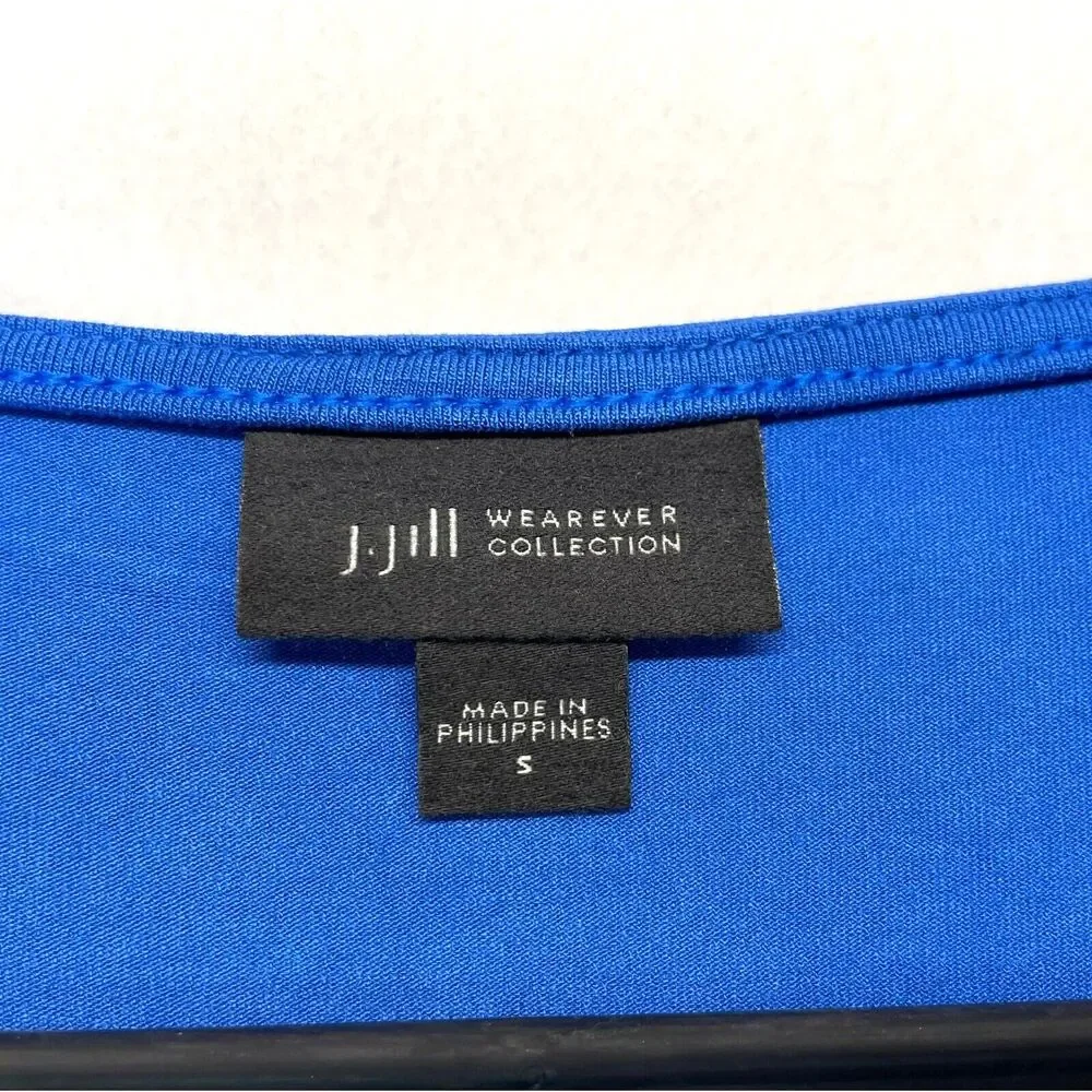 J Jill Wearever Maxi Dress Size Small Blue Sleeveless Tank Stretch‎